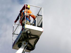 Working height 20m Cherry Picker in Use for install